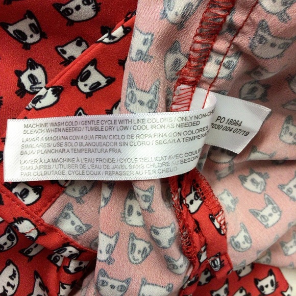 Eloquii red cat/dog print tunic - Picture 7 of 9